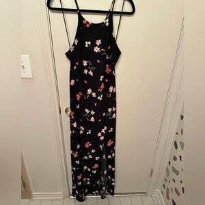 Express Floral High-Neck Maxi Dress